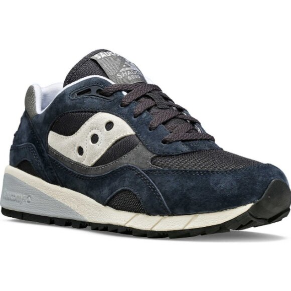 Saucony Unisex Shadow 6000 Sneakers Trainers Navy Grey Size 13 Retail $130.00 - Picture 1 of 13